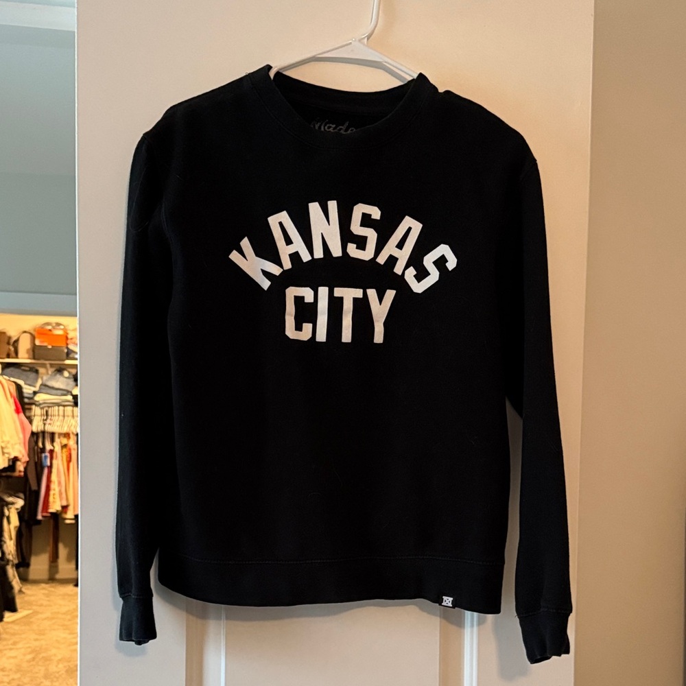 Kansas City Classic Black Crewneck Sweater